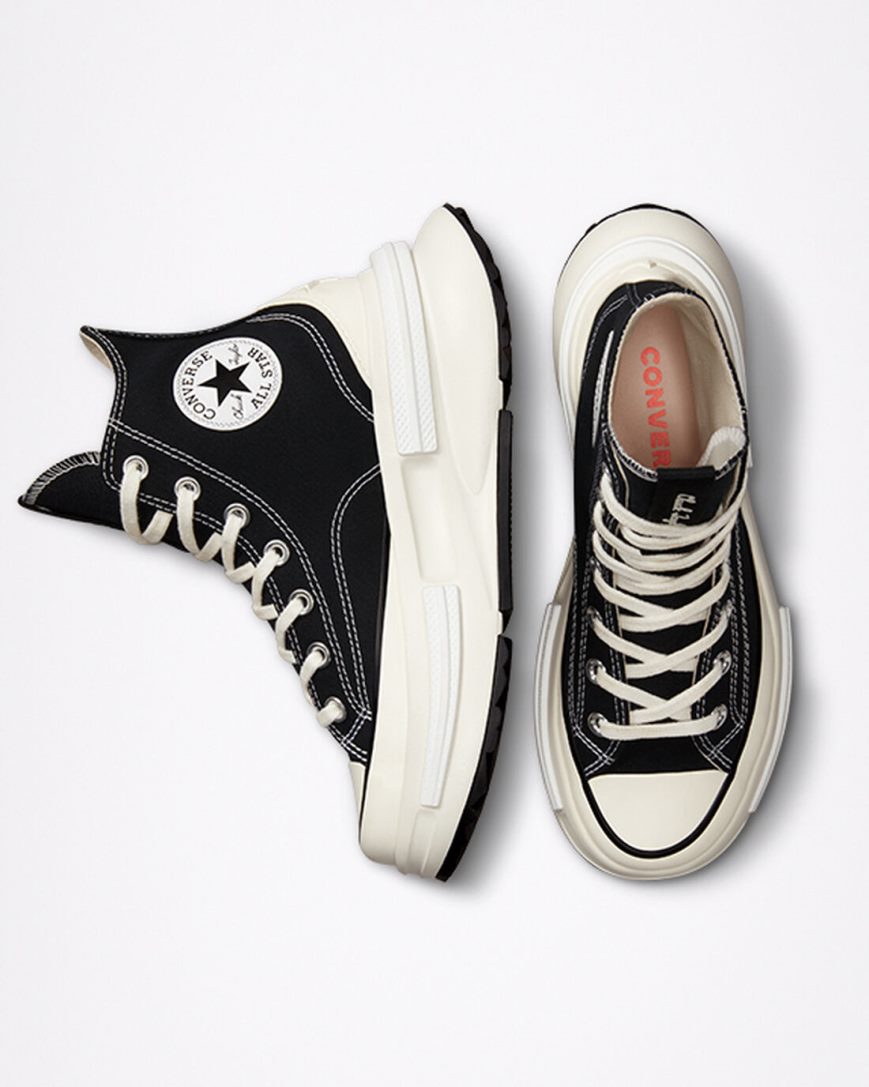 Women's Converse Run Star Legacy CX High Top Shoes Black / White | AU 518ECH